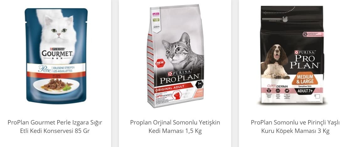 Yüksek besin değerine sahip premium kedi ve köpek mamaları